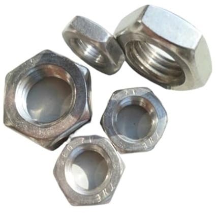 4 pezzi M11 M13 M14 M15 M16 M17 Dadi esagonali piatti a passo fine, piccoli denti sottili, vite femmina esagonale in acciaio inossidabile, spessore 5 mm-8 mm(M11 x 1.25 x 5mm)