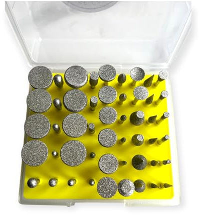 Diamant-Stäbe & Mini-Diamantkegel Sortiment – Präzises Schleifen & Formen von Fliesen, Feinsteinzeug, Keramik, Stein & Marmor – Profi-Zubehör für Fliesenleger – Outillage Carreleur 2.0