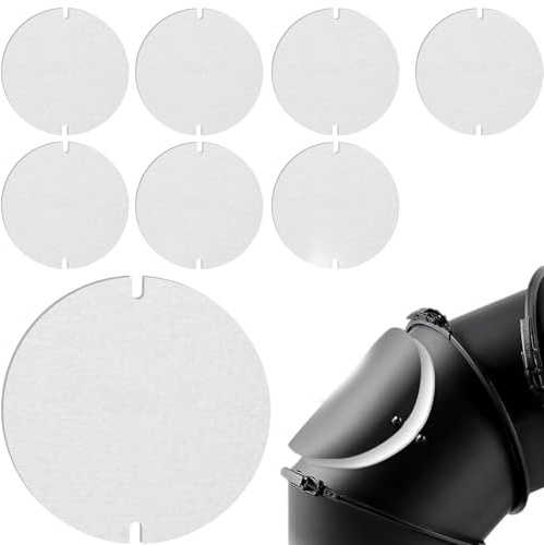 ZIOYANE 8Pcs White Gasket for Stove Pipe Flaps, Fibre Cotton Heat Resistant Insulation Pad & Stove Pipe Seal for Chimney and Round Oven Appliances