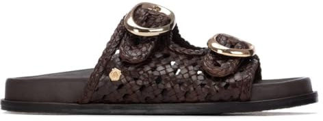 Carmela Damen-Sandalen, bequeme und vielseitige Schuhe, Freizeitmode, braun, 37 EU