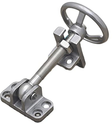 LOKLNEYK Door handles, Oven Door Lock, Stainless Steel Wheel Handle, Drying Box Handwheel, Cold Storage Steamer Steam Cabinet Adjustable Latch(Open Type)
