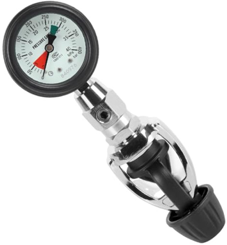 Kalttoy Scubas Diving Cylinder Pressure Gauge Replacement Easy Read Underwater Pressure Gauges for Dives Bottles Easy to Use Professional Submersibles Diving Gauge