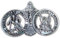 Cathedral Art KVC104 Clip de visière pour Voiture Motif Saint-Christophe/Ange Gardien, 7,9 cm