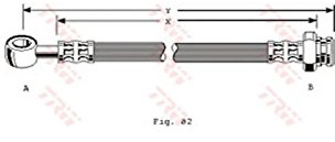 TRW PHD156 Bremsschlauch | Kompatibel mit: SUZUKI SAMURAI Geländewagen geschlossen, SJ410, SJ410 Cabrio