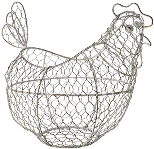 KitchenCraft Classic Egg Basket, Wire, 32 x 16 cm, Brown