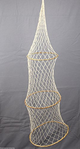Deko Fisch-Reuse 100cm Lang mit 3 Ringen für die Maritime Dekoration