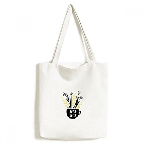 DIYthinker XOXO Blumenvase Zitat-Art-Tasche Einkaufstasche Kunst Waschbar 33cm x 40 cm (13 Zoll x 16 Zoll) Mehrfarbig