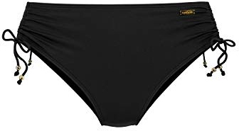 Lascana Damen Bikini-Hose | mit Raffung & Perlen