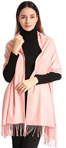 Arctic Penguin Pashmina Schal Kaschmir Stolen Damen Schultertuch für Frauen Hochzeit Kaschmirschal Herren Umschlagtuch Winter/ (Wunder Rosa)