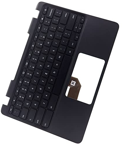 Deal4GO Clavier supérieur et pavé tactile pour Lenovo Chromebook 11 N23 80YS (Touch & Non) 1KAFZZU0062 5CB0N00717 Noir