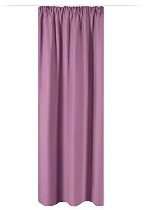 JEMIDI Vorhang blickdicht 140x245cm - Gardine mit Kräuselband Universalband - 100% Polyester Schal lang für Wohnzimmer Schlafzimmer