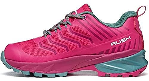 Scarpa Rush Kid GTX, Trail Running, Fucsia (Fuxia Lagoon) -Gore Tex Free Dome, per Bambini, 28 EU