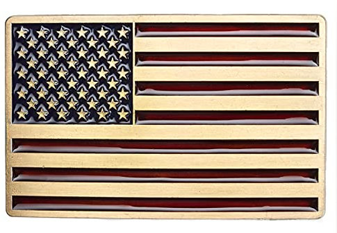 Piratenladen Buckle Amerika- Flagge, USA, Vintage Style, Messing, Gürtelschnalle