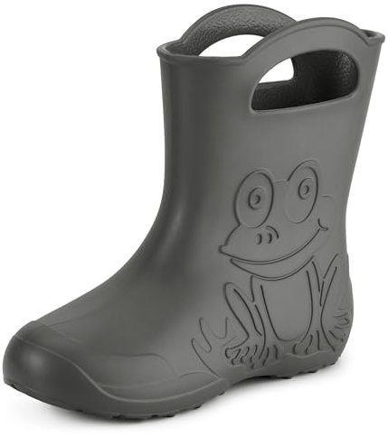 Ladeheid Eva Gummistiefel Damen federleichte wasserdichte Damenschuhe Regenschuhe LA-CA-09 (Carbone, 36/37 EU)