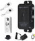 FUSYTULY 433MHz Wireless Access Control Kit Sistema di Allarme Telecomando Sblocco + Alimentazione + Pulsante di Uscita Porta (Serratura elettrica non inclusa)