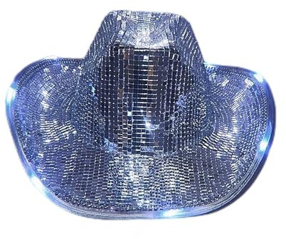 Discoball-Cowboyhut, Disco-Eimerhut, Disco-Cowboyhut, Ball, atemberaubender Glitzer-Hut, Damen-Sonnenhut, blinkender Hut, sieht atemberaubend in der Sonne aus