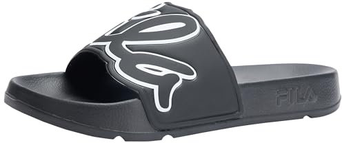FILA SCRITTO Slipper wmn, Sandalia Deslizante Mujer, Black-White, 39 EU