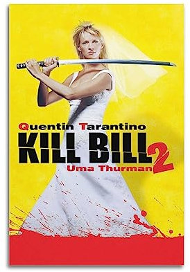 VZRSQZK Filmposter Kill Bill Season 2, dekoratives Gemälde, Leinwand-Wandposter und Kunstdruck, modernes Familienschlafzimmer-Dekor-Poster, 50 x 75 cm