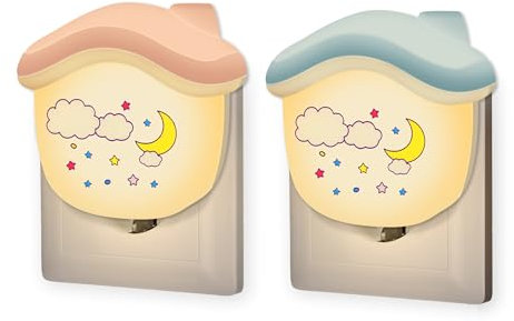 Wetry Nachtlicht Kinder Steckdose mit Dämmerungssensor LED Nachtlampe Baby Stilllicht Steckdosenlicht Schalfzimmer Wandlicht Klein