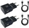 Android USB C Kabel Ladegerät,15W 2er Handy Ladegerät Samsung Schnellladegerät mit 1.2M USB c Ladekabel für Samsung Galaxy S21/S20/S10/S9/S8/A13 A14 A32 A33 A34 A52 A53 A54 M54 M53 M34 M33