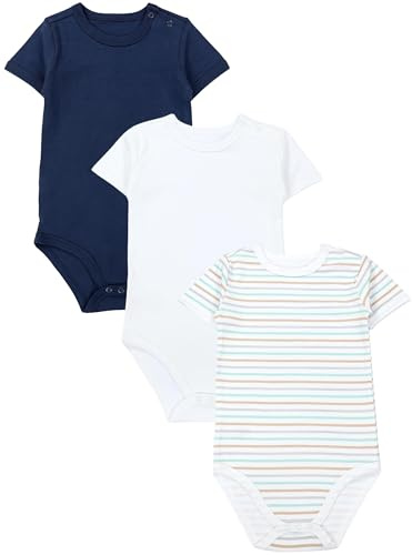 TupTam Baby Body Kurzarm – 3er Set aus 100% Baumwolle bis Größe 134