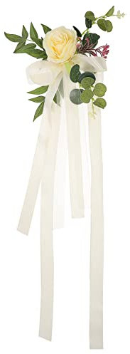 LIFKOME Hochzeitsstuhlblume Deko Kunstblume Für Stuhl Elegante Party-Dekoration Platzsparend Und Leicht Zu Reinigen Für Hochzeitsthemen