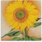 YOOSONG Georgia O'Keeffe Poster mit Sonnenblume von Maggie, Gemälde auf Leinwand, Wandkunst, Poster, Rollbild, Wanddekoration, Heimposter, 30 x 30 cm
