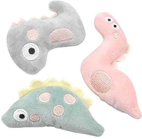 3 Pièces Jouets pour Chat avec Herbe à Chat, Jouet en Peluche pour Chat, Peluches d'herbe à Chat Séchée, Jouets Cataire pour Chats Interieur, Idéales pour Gratter Jouer et Mâcher