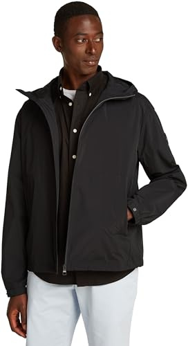 Tommy Hilfiger Herren Windbreaker Jacke Branded Hooded Sportlich