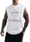 Generisch Blitzangebote des Tages Unterhemd Herren Tank Top Baumwolle Tanktop Feinripp Ärmellos Muskelshirtst Männer Sportunterhemden Rennrad Unterhemd Herren Tank Top Weiss Herren