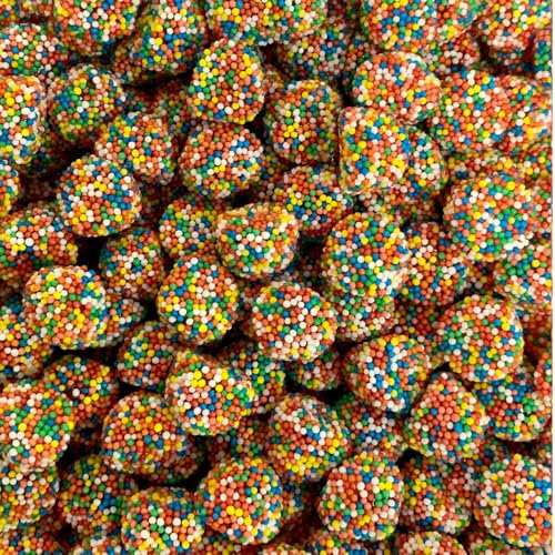 Rainbow Berries Fruit flavour Jellies coated Sweet (3000, Grams)