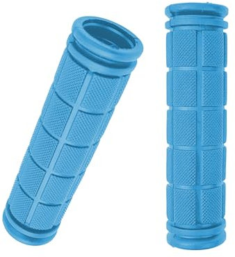 Buaak 1 Paar rutschfeste Fahrradgriffe, Gummigriffe Fahrrad Lenker, Griffe Für Hudora Roller, Lenkergriffe Fahrrad Für Mountainbikes, Roller, Laufräder (Blau,22mm)
