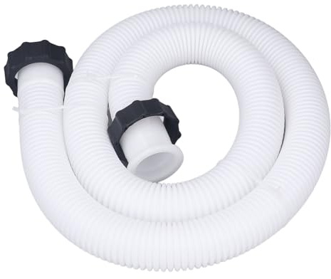 Tuyau de Piscine 38 mm (1,5 Pouces) avec Écrous, Kit de Remplacement pour Pompe de Filtration, Compatible avec Bestway, Longueur 1,5 m
