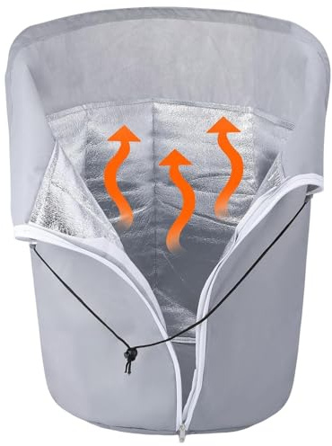 ycezw Plant Winter Protection - Freeze Protection Plant Covers, Winter Garden Pot Protection Wrap | Plant Insulation Cover, Jacket Bags Drawstring Zipper For Winter Cold Weather