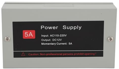 Power Supply Box, Power Supply Controller for Visual Doorbell, 12V 5A Doorbell Transformer, Doorbell Power Adapter Provide Stable Energy Source