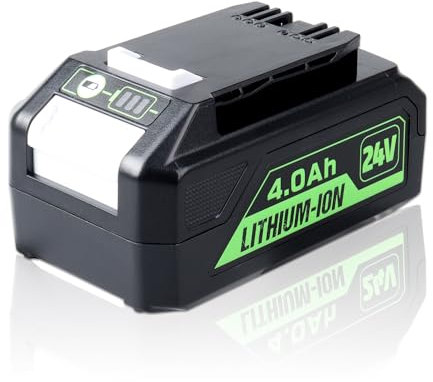 GHONLZIN Batteria Sostitutiva 24V 4.0Ah Compatibile con Greenworks, Adatta a Tutte le Batterie Agli Ioni di Litio da 24V 29842 29852 BAG708 BAG711 Utensili Cordless 20352 22232 2508302