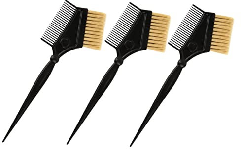 FRCOLOR 3st Kamm Färbepinsel -kit Für Haarfärbemittel Färberei Produkte Seidenhaarwickel Zum Schlafen Friseursalon Versorgung Haarpflege Haare Rauschen Entwirrer Tönung Black Abs