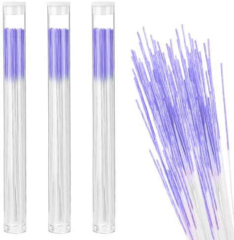 Molain 180 Stück Ohrloch Reiniger, Ohrringe Loch Reiniger, Piercing Pflege Piercing Reinigung Linie Ohrpiercing Reiniger Stäbchen für Piercing Pflege Mädchen Frauen Männer(Lila)