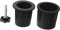 Lot de 1 cache-trou pour pied de parasol de patio avec vis et inserts de base de parasol pour supports robustes
