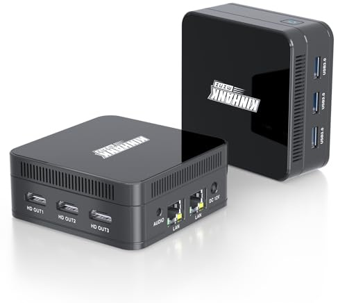 Mini PC, Alder Lake N100 (fino a 3,4 GHz), Windows 11 Pro OS, 16 GB DDR5 RAM 512 GB M.2 SSD, schermo triplo 4K UHD, mini computer desktop, Gigabit Ethernet, WiFi6/BT5.2, per affari, casa, ufficio