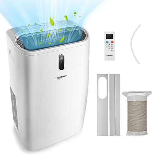 FANTASK 16000BTU mobile Klimaanlage mit Abluftschlauch, 5 in 1 Klimagerät 4700W Heizlüfter Luftentfeuchter mit Schlafmodus