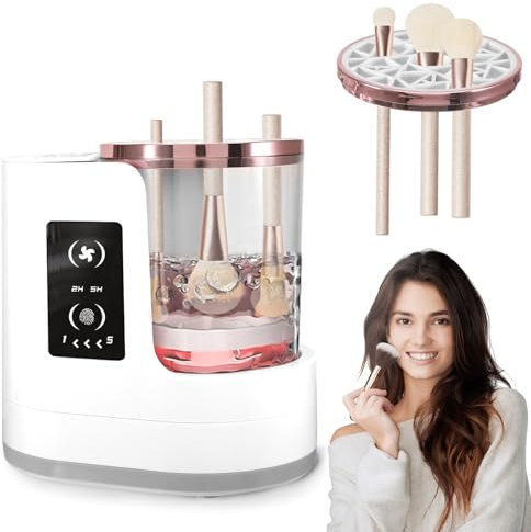 Electric Makeup Brushes Cleaner, 3 IN 1 Multi-Functional Efficient Automatic Cosmetic Cleaning, Portable USB Deep Cleaning with Dryer for All Size Makeup Brush Set, Blush Brush, Contour