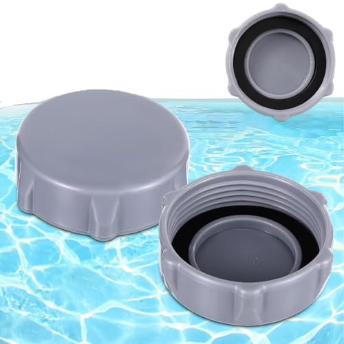 AIDODIA 2 Stück Pool Ablassventilkappe, Pool Zubehör für Bestway P6H1158, PVC Gewindekappe Drain Pool verschlusskappe für P01006 Pool Ersatzteile