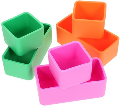 VICASKY Bento-Box-Trennwände Aus Silikon 6 Stück Mikrowellengeeignet Wiederverwendbare Lebensmittelbehälter Einsätze Für Tragbare Lebensmittelbox Praktische Trennwände Für Lunchboxen