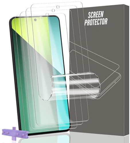 Gelaasso Protector de Pantalla De Flexible para Xiaomi Redmi Note 13 Pro 5G | 4 Piezas Película de TPU, compatible con huellas dactilares, HD transparente, con herramienta de alineación
