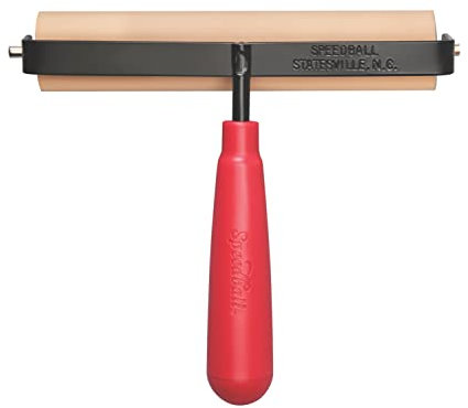 Speedball 6 Soft Rubber Brayer, Block Printing, Printmaking Tools, Brush Roller, Scrapbooking Art Craft Supplies, Decoupage