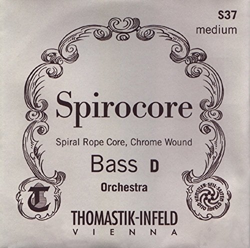 Thomastik Einzelsaite für Kontrabass 3/4 Spirocore - A-Saite Spiralkern, Chrom umsponnen, Solostimmung, mittel
