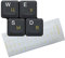 HQRP Cyrillic Ukrainian Russian Laminated Transparent Keyboard Stickers with Yellow Lettering for PC Desktop Laptop
