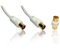 CDL Micro - Cable coaxial para antena de televisión (conectores macho dorados, incluye adaptador hembra a hembra, 5 m) (importado)
