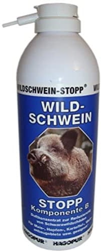 Hagopur Unisex – Erwachsene Wildschwein-Stopp Wildschein, Blau, 400ml